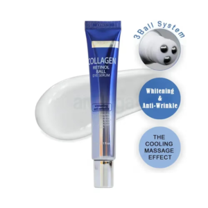 3W Clinic Collagen Retinol Ball Eye Serum 30ml – Dark Circle & Wrinkle Care (Korea)