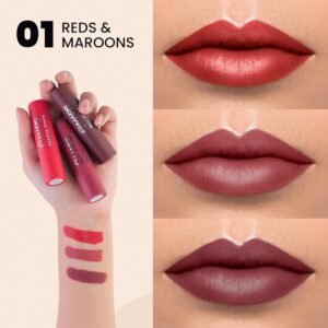 Mars Matte Lipsticks Set (01- Reds & Maroons)