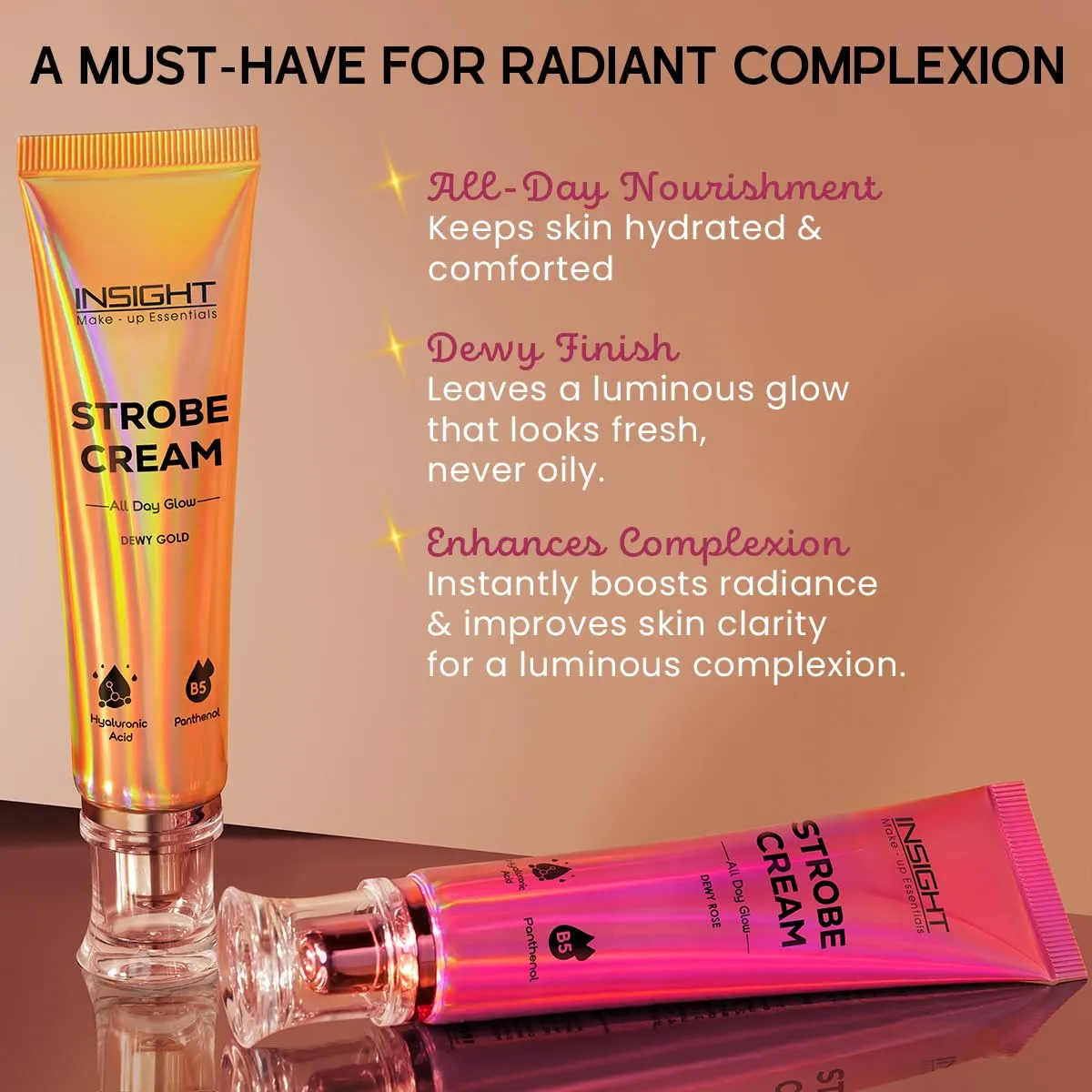 INSIGHT Strobe Cream – Dewy Rose | Pink Radiant Glow - Image 3