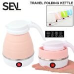Mini Foldable Electric Kettle 0.6L – Portable Travel Silicone Kettle, Dual Voltage 110–220V | Compact & Fast Heating
