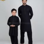 Embroidery Signature Kabli Set – Black