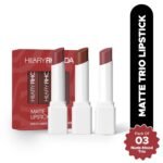 Hilary Rhoda Matte Trio Lipstick – (Nude-Mood Trio)