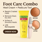 Ultimate Foot Care Combo (Rechargeable Callus Remover + Banana Milk Cream) - Image 3