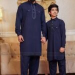 Sultan Father & Son Kabli Set – Deep Blue