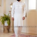 Sultan Men’s Embroidery Kabli Set – White