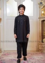 Kids Sultan Kabli Set – Black