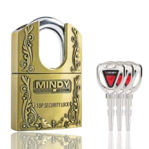 Home 6 Mindy Top Security Padlock With Bullet Keys