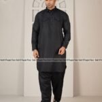 Premium Printed Kabli Set – Black