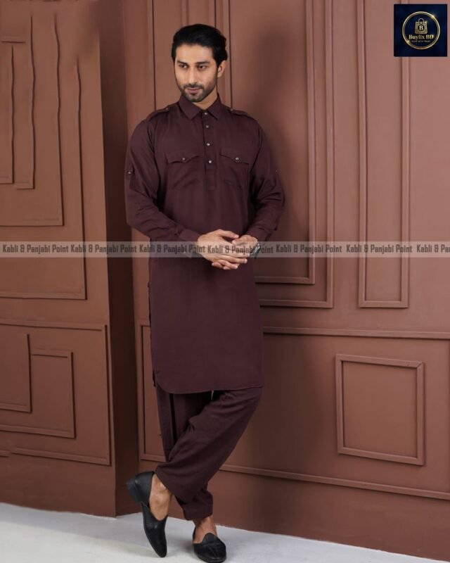 Traditional-Mens-Kabli-Set-–-Coffe.jpg Traditional Men’s Kabli Set – Coffee - Image 1