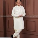Traditional Kids Kabli Set – Off White