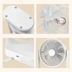 Portable Double Head Table Fan - Image 4
